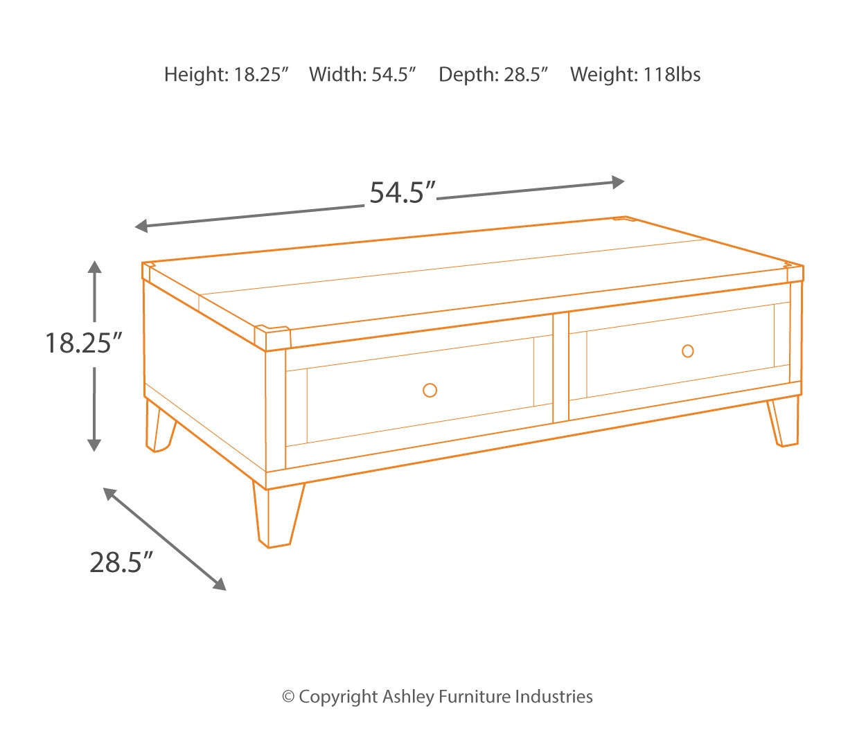 Todoe Lift Top Cocktail Table