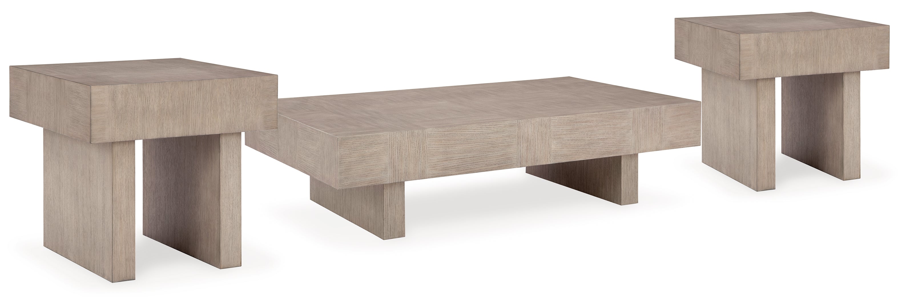 Jorlaina Coffee Table with 2 End Tables