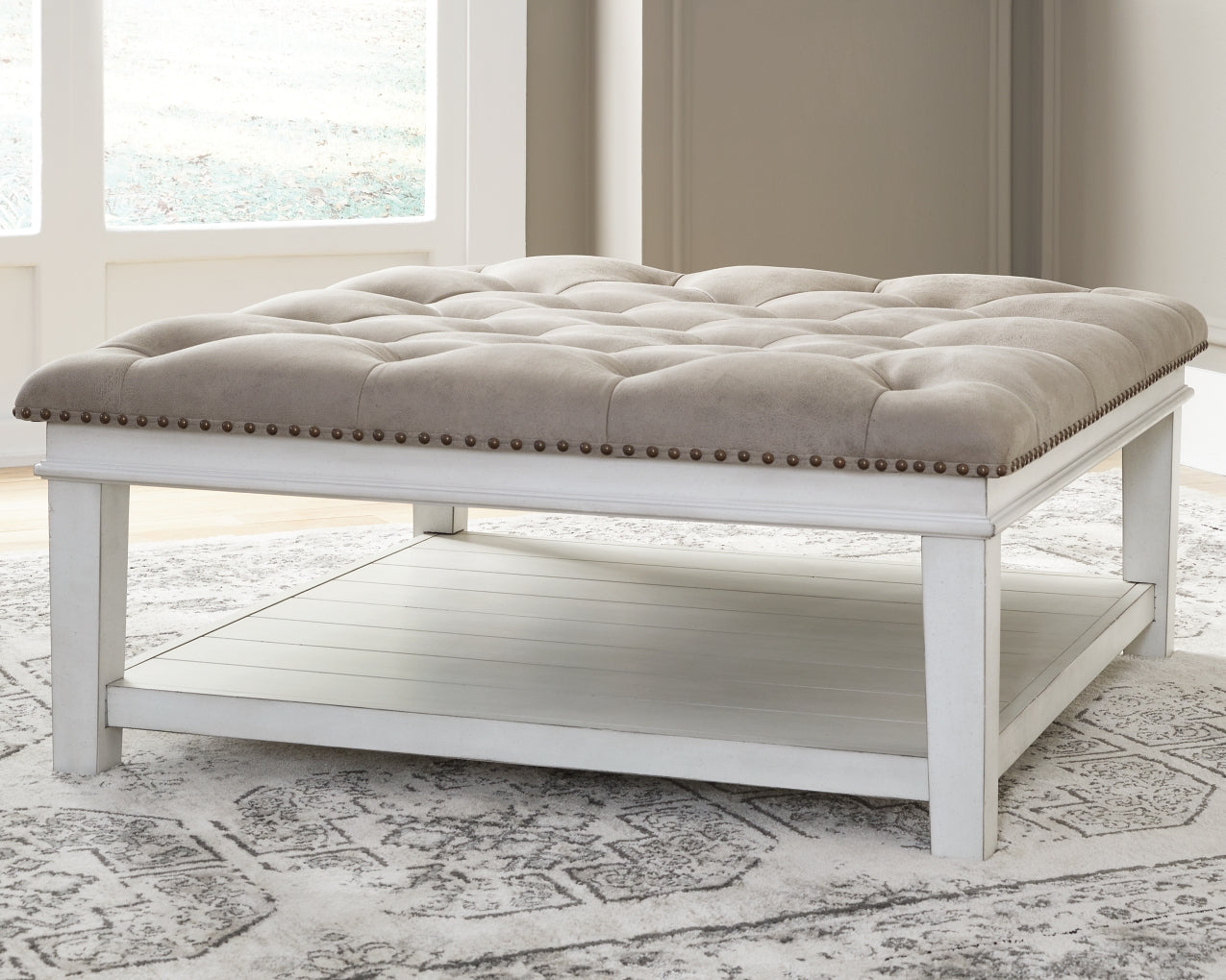 Kanwyn Upholstered Ottoman Cocktail Table