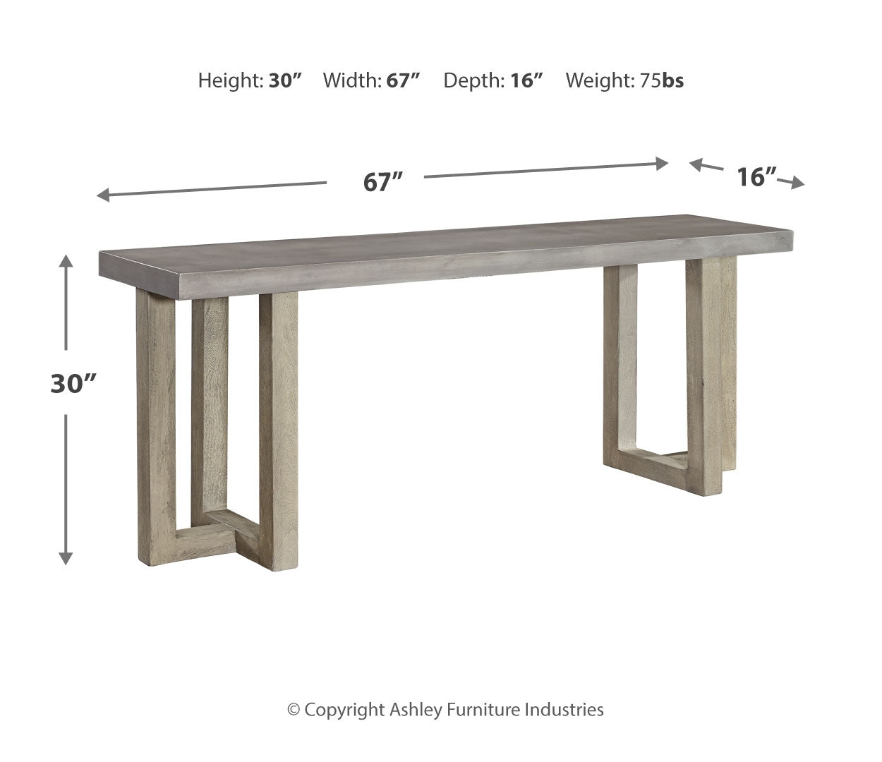 Lockthorne Console Sofa Table