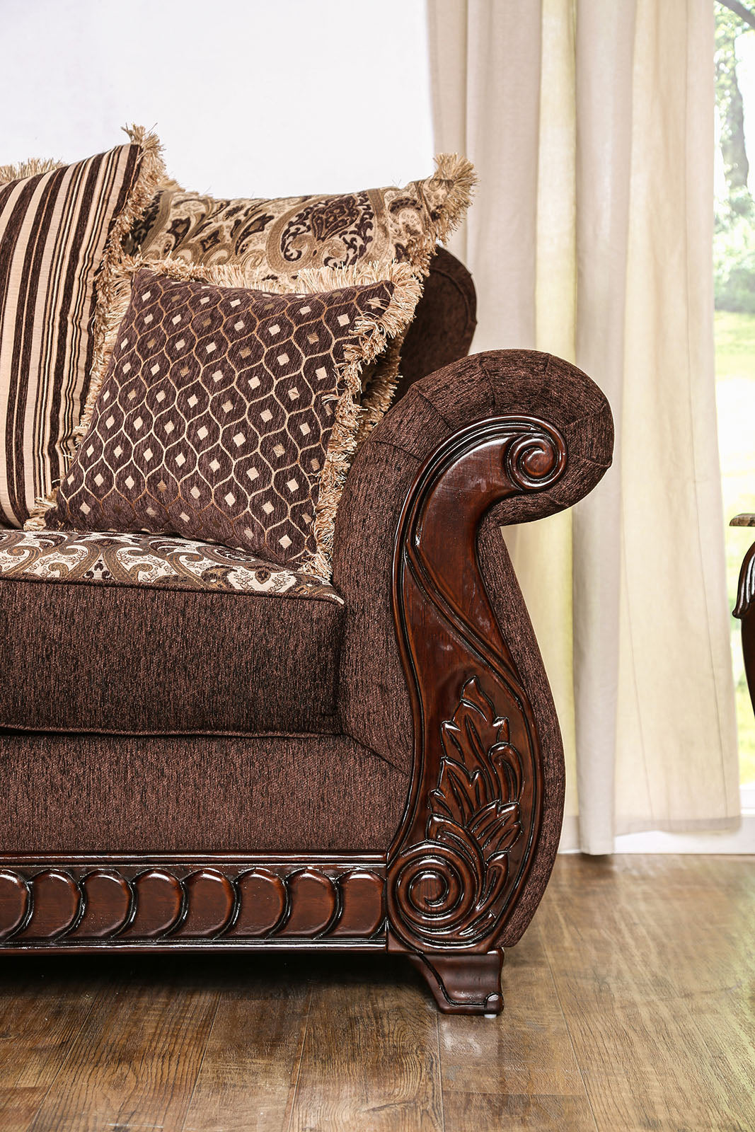 Tabitha Brown/Gold Chair