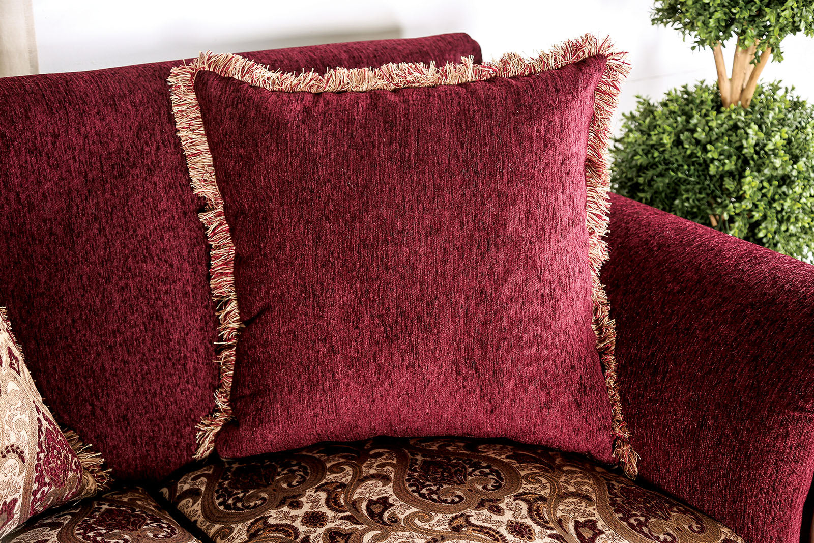 Tabitha Wine/Gold Chair