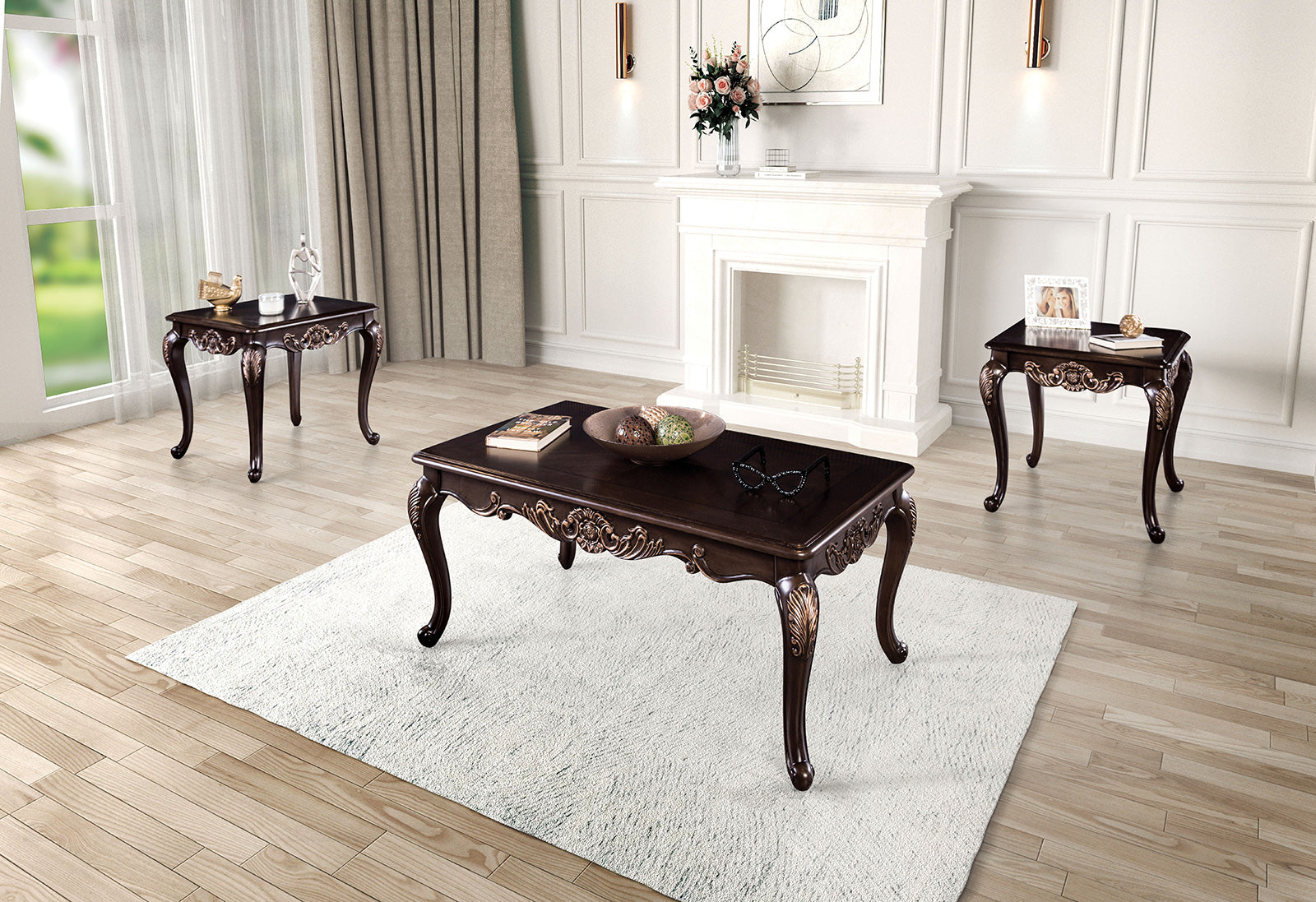 Tadcaster Dark Cherry End Table
