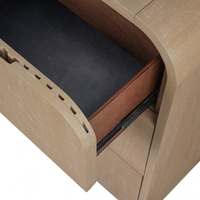 Tangentry Natural Nightstand
