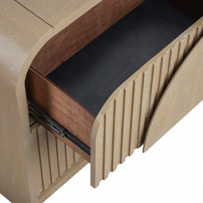 Tangentry Natural Nightstand