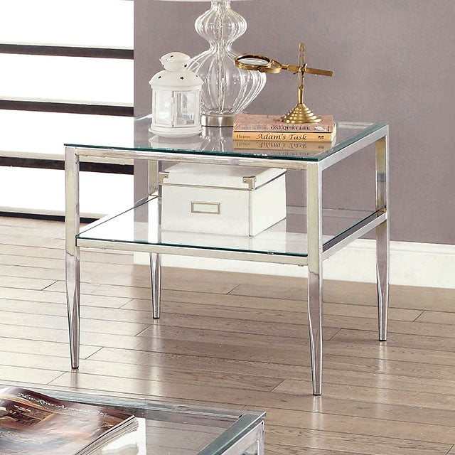 Tanika Chrome End Table