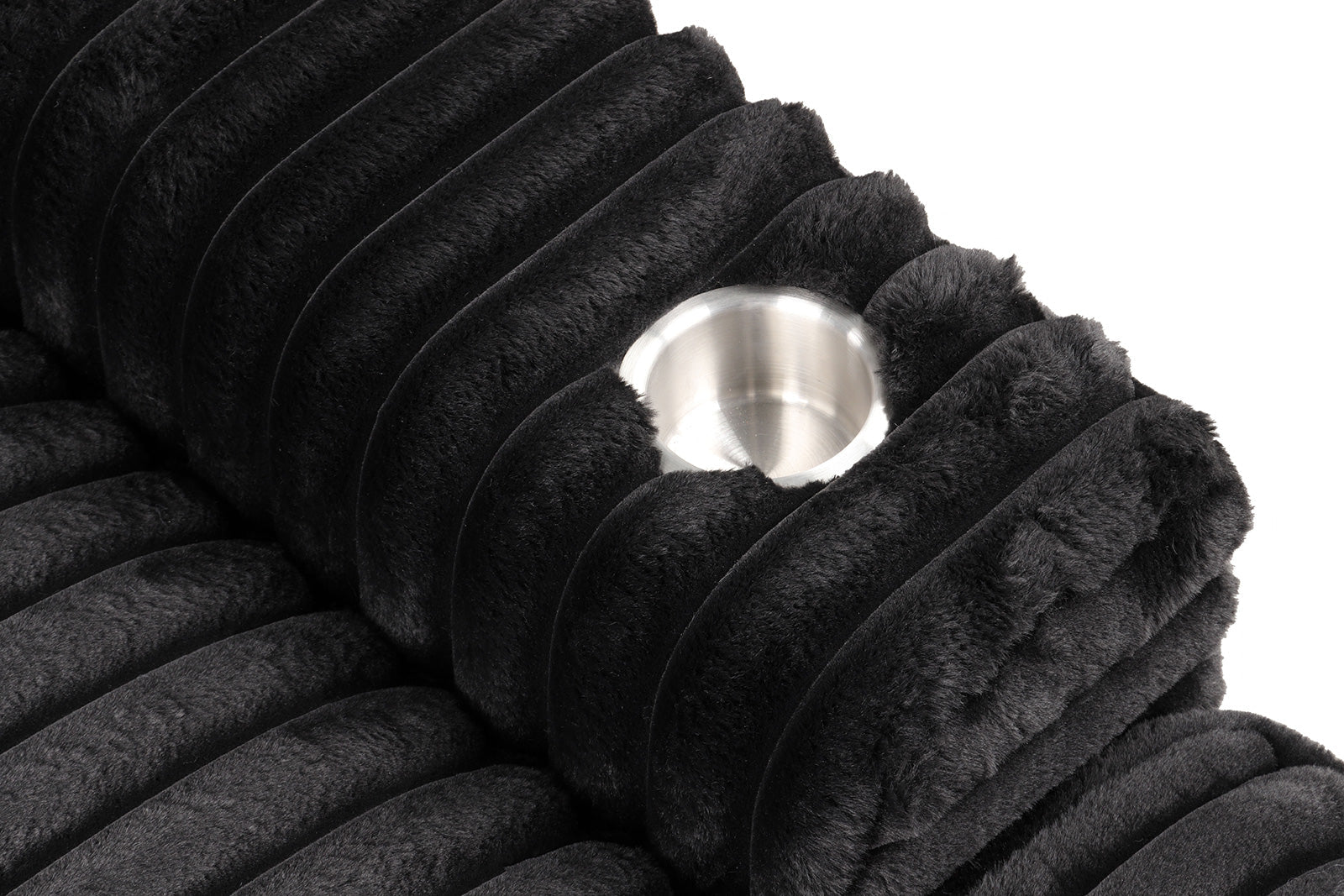 Tavedestrand Black Double Chaise Sofa