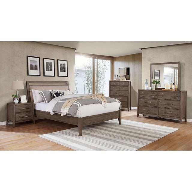 Tawana Warm Gray/Beige Queen Bed