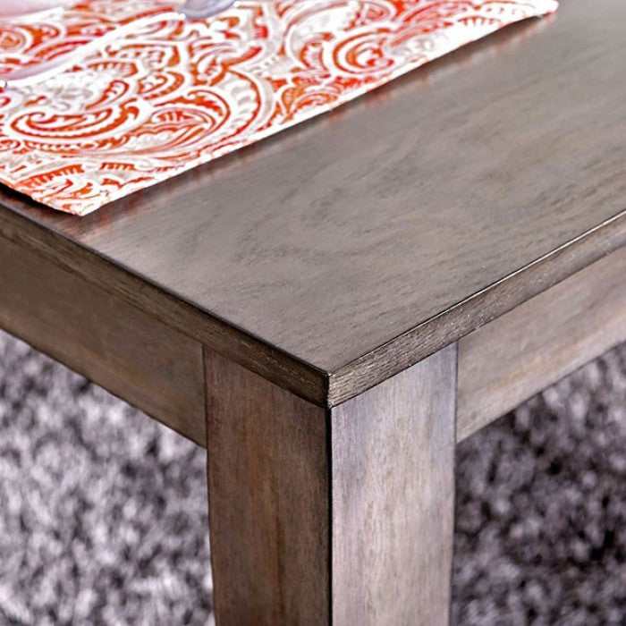 Taylah Weathered Gray & Beige Dining Set / 7pc