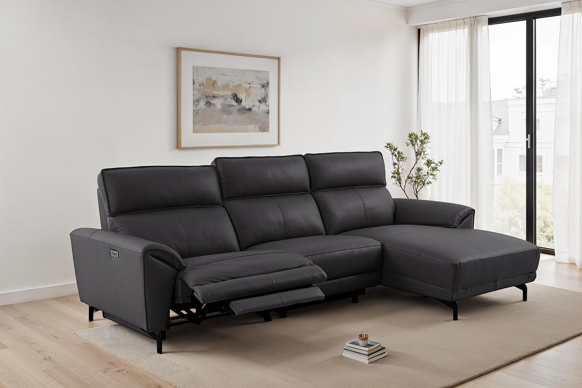 Themis Black Power Sectional