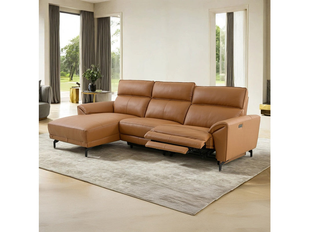 Themis Brown Clay Power Sectional