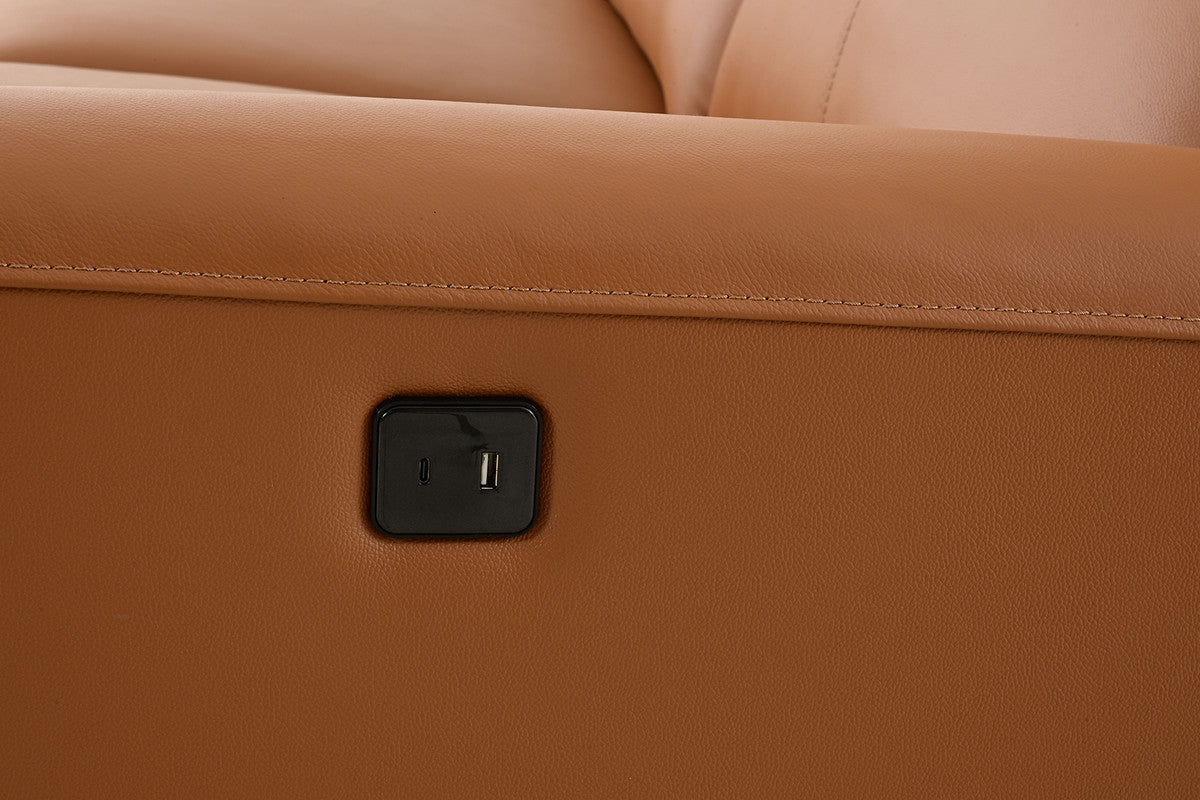 Themis Brown Clay Power Sectional