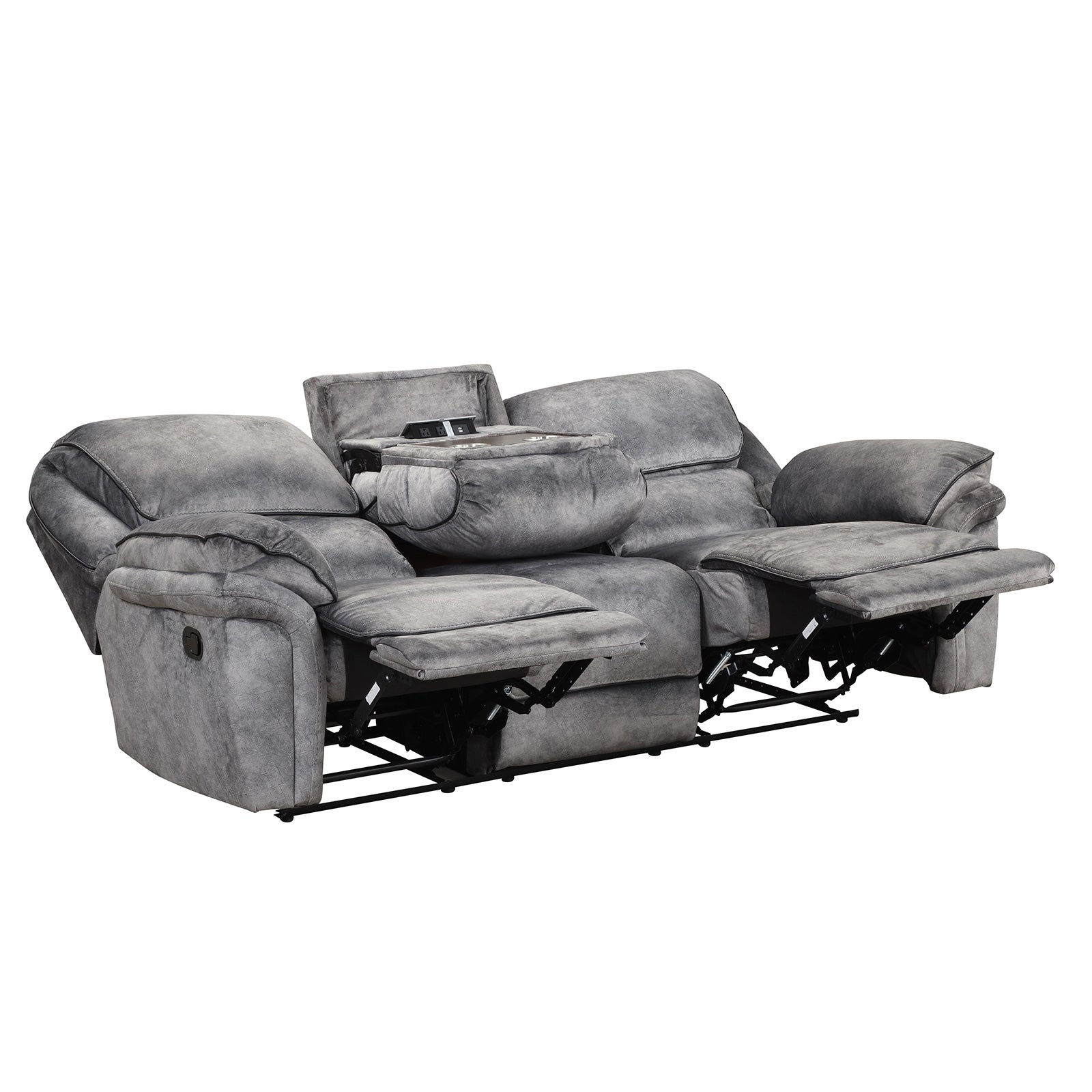 Theola Gray Sofa & Loveseat & Chair