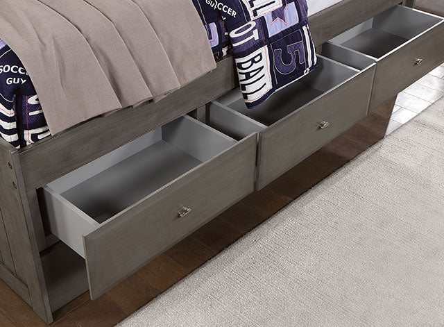 Tibalt Dark Gray Full DayBed w/ Trundle