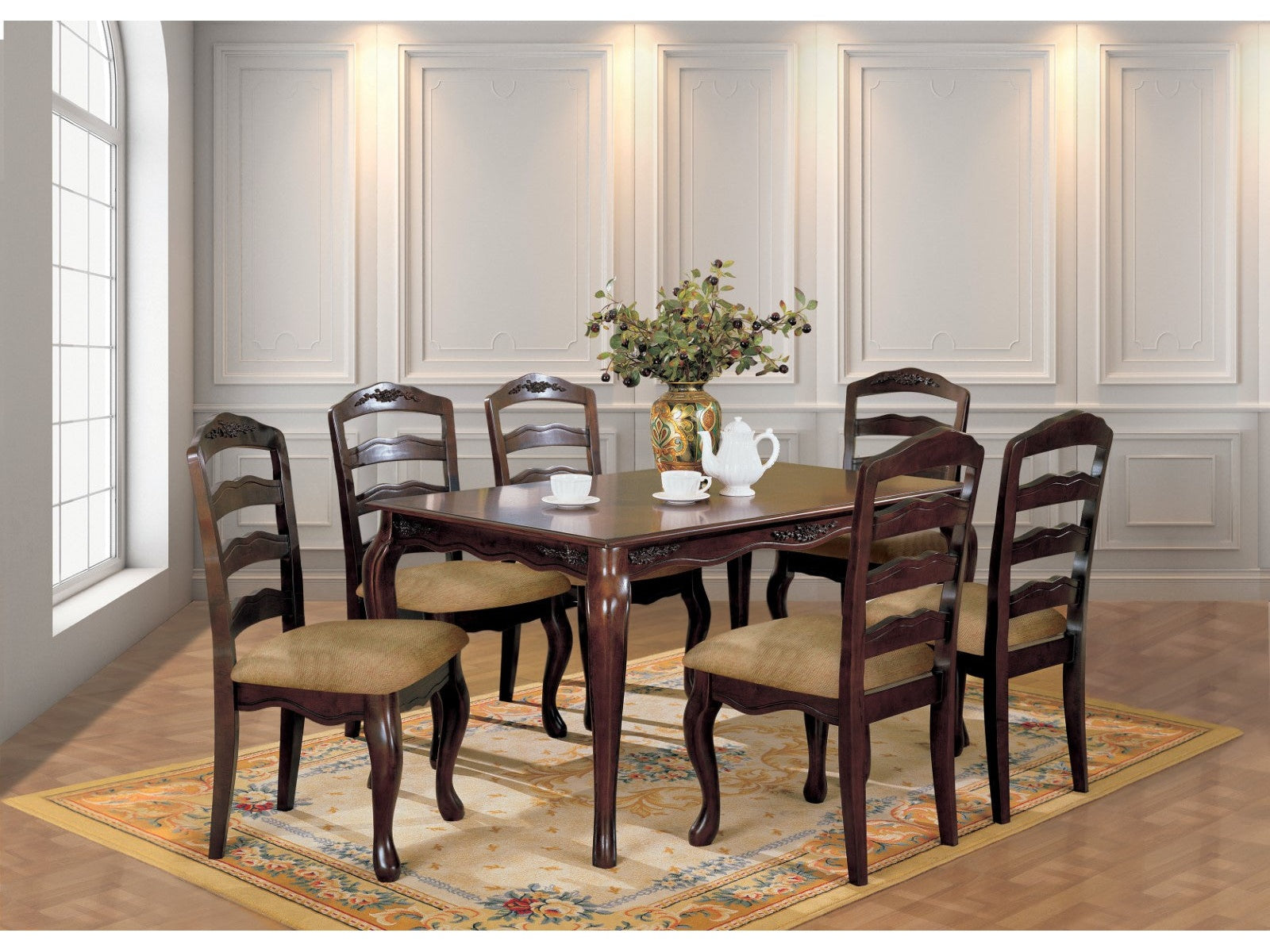 Townsville Dark Walnut 5 Pc. Dining Room Set