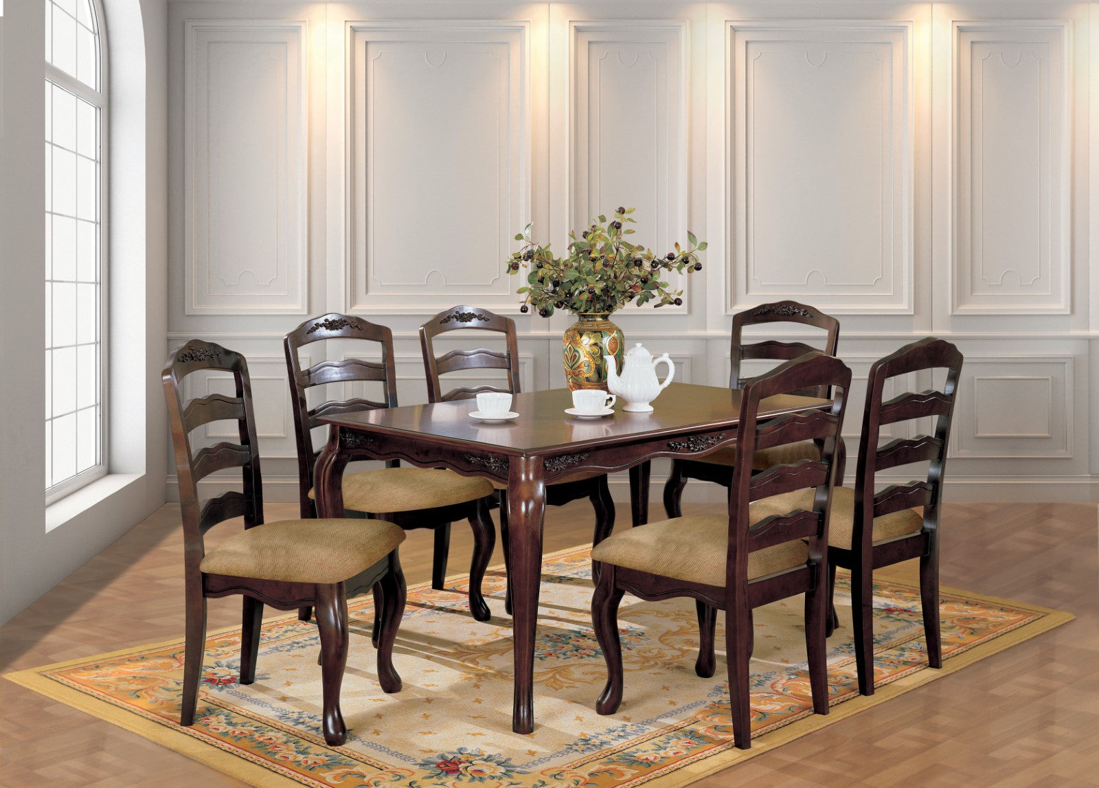 Townsville Dark Walnut 60" Dining Table