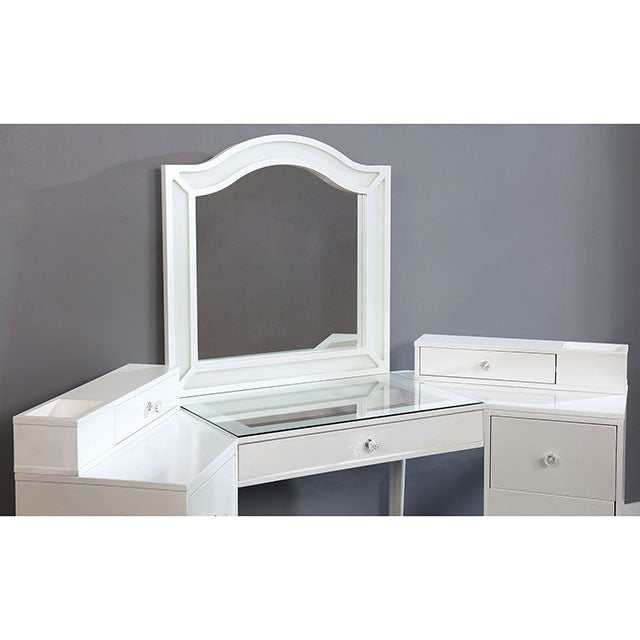 Tracie Luminous White Vanity Set