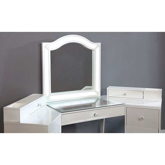Tracie Luminous White Vanity Set