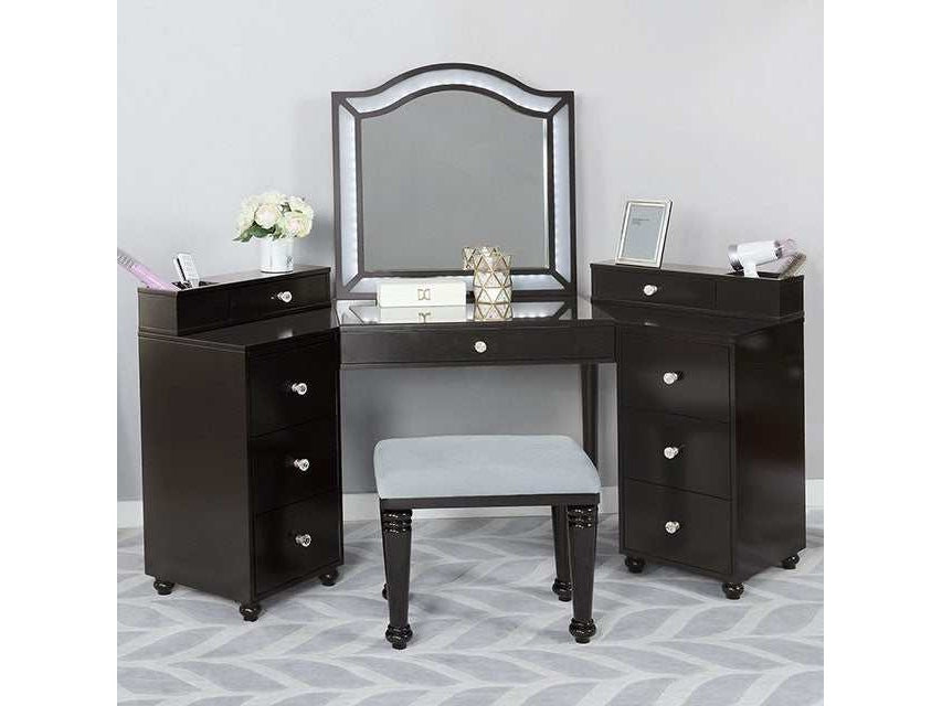 Tracie Obsidian Gray Vanity Set