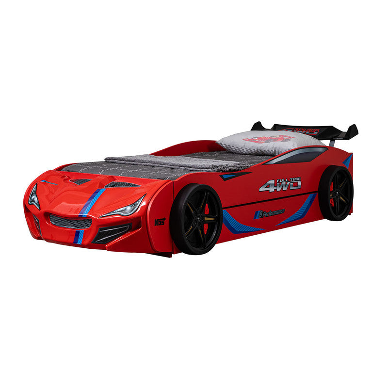 Tracklite Red Car Bed w/ Trundle