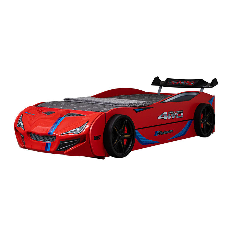 Tracklite Red Car Bed w/ Trundle