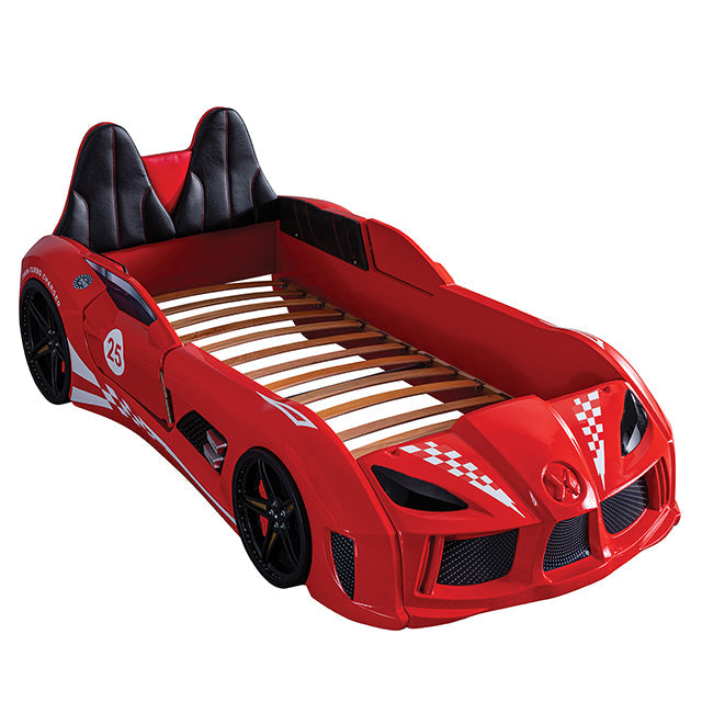 Trackster Red Car Bed / Twin
