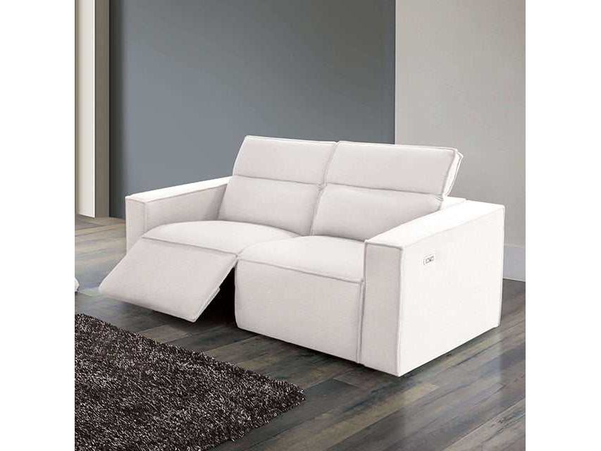 Treharris White Power Loveseat