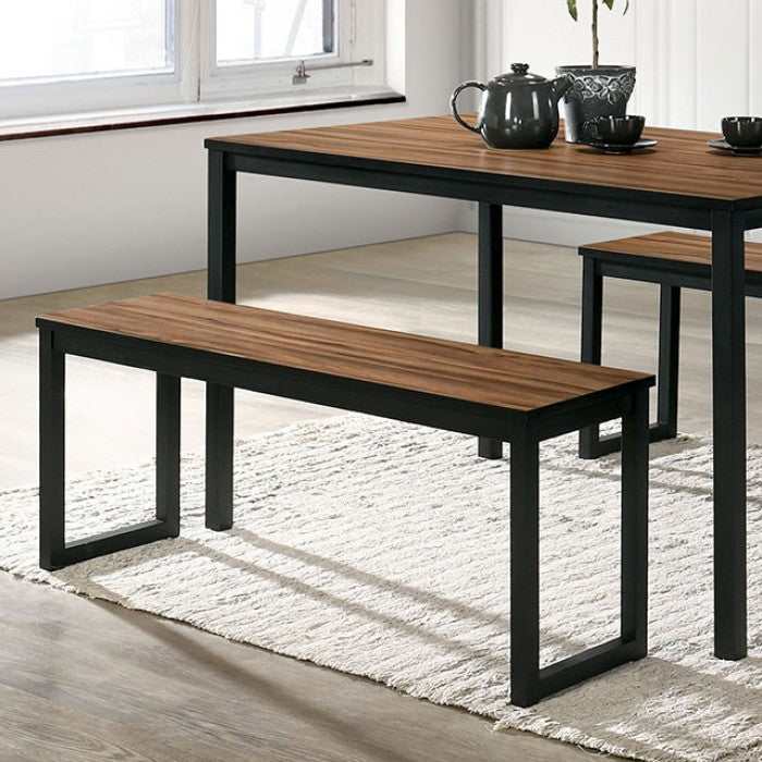 Tripoli Walnut/Black Dining Set /3pc