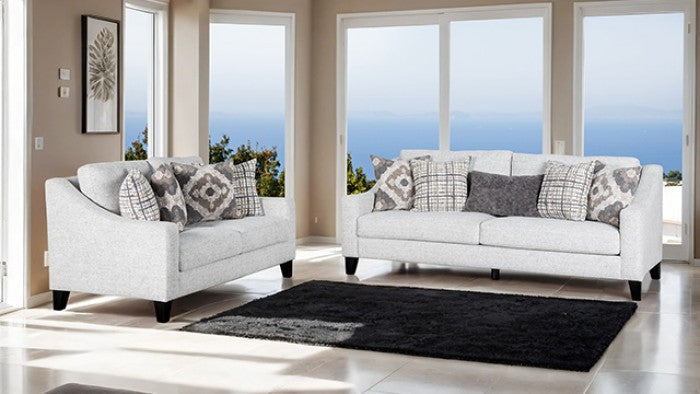 Turnham White Loveseat
