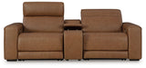 Magic Man Power Reclining Sectional Loveseat with Console image