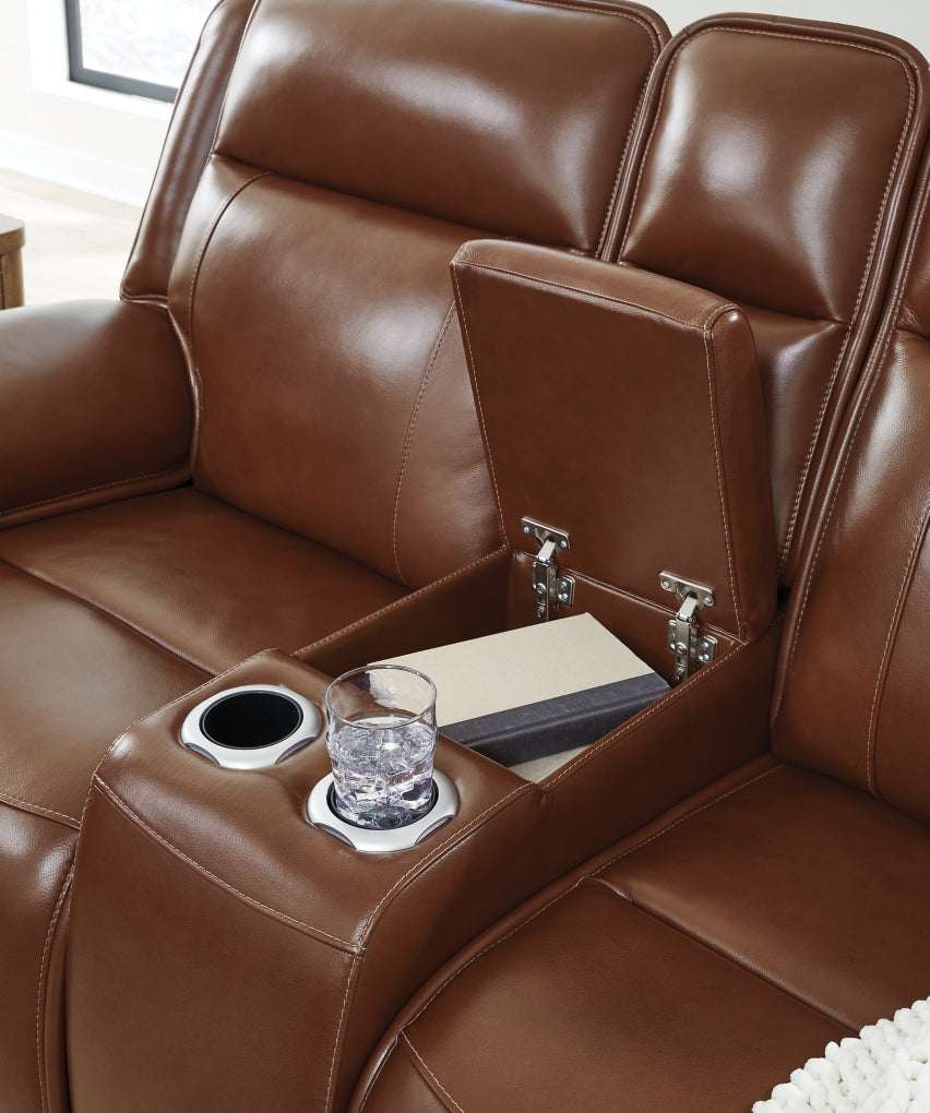 Healy Pier Power Reclining Loveseat/Console/Adjustable Headrest