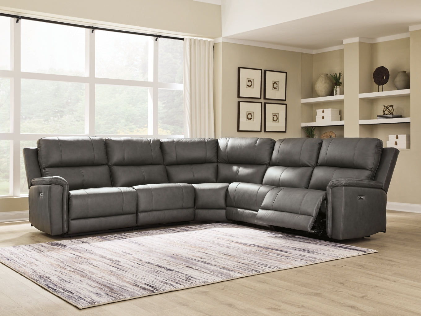 Beryton Power Reclining Sectional Set