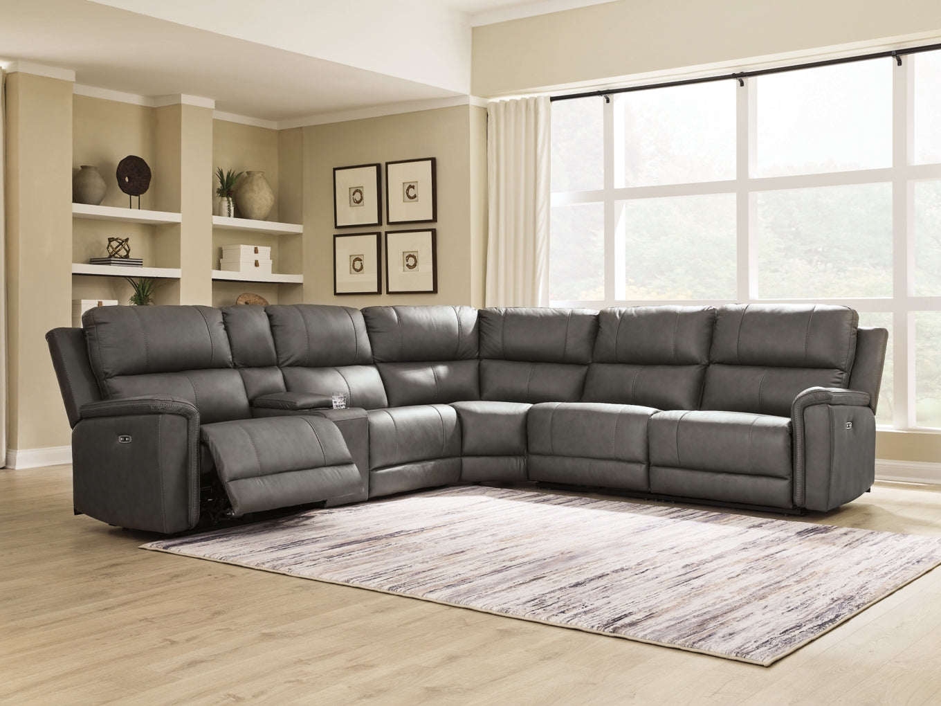 Beryton Power Reclining Sectional Set