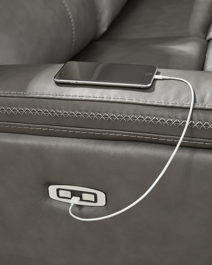 Beryton Power Reclining Sectional Set