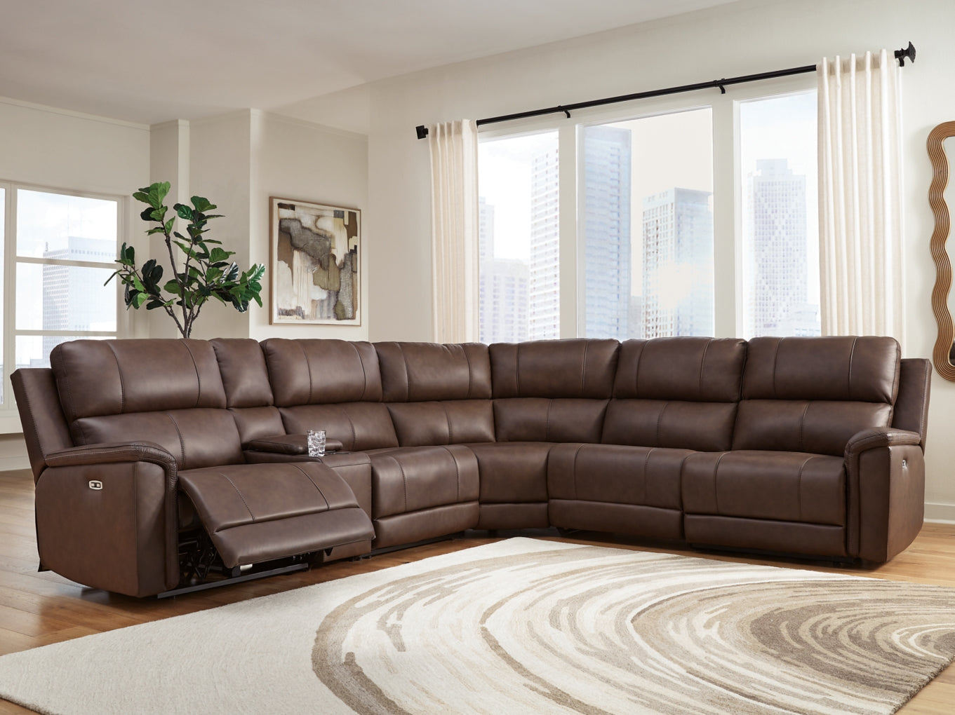 Beryton Power Reclining Sectional Set