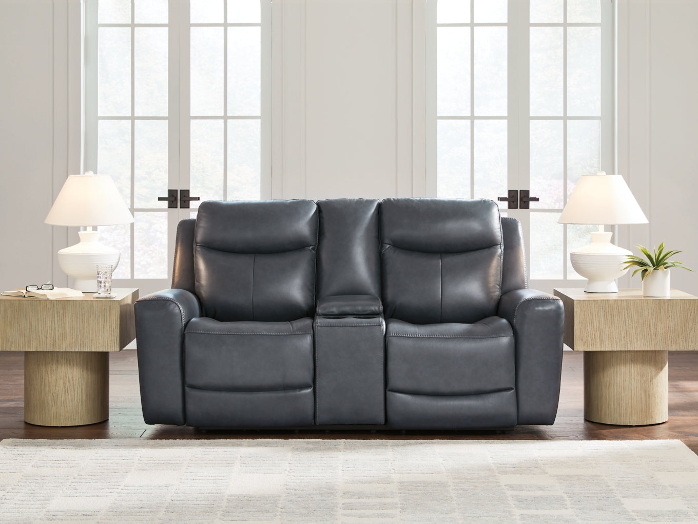 Momentum Moves Power Reclining Loveseat/Console/Adjustable Headrest