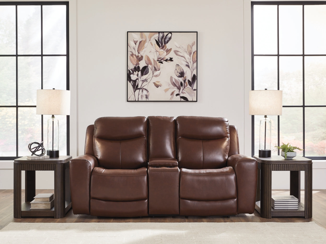 Momentum Moves Power Reclining Loveseat/Console/Adjustable Headrest