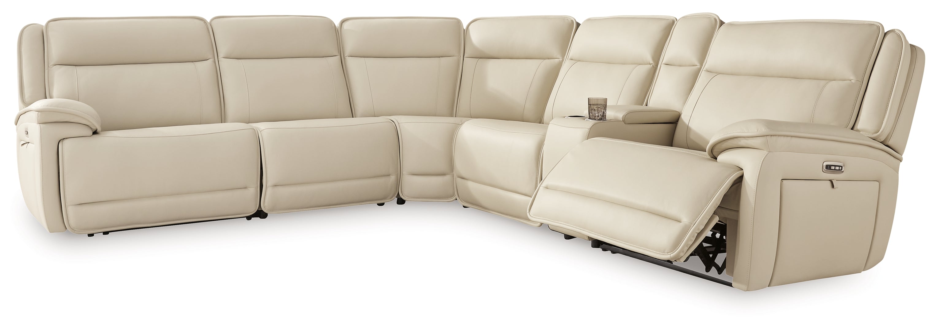 Double Deal 2-Piece Power Reclining Loveseat Sectional with Console