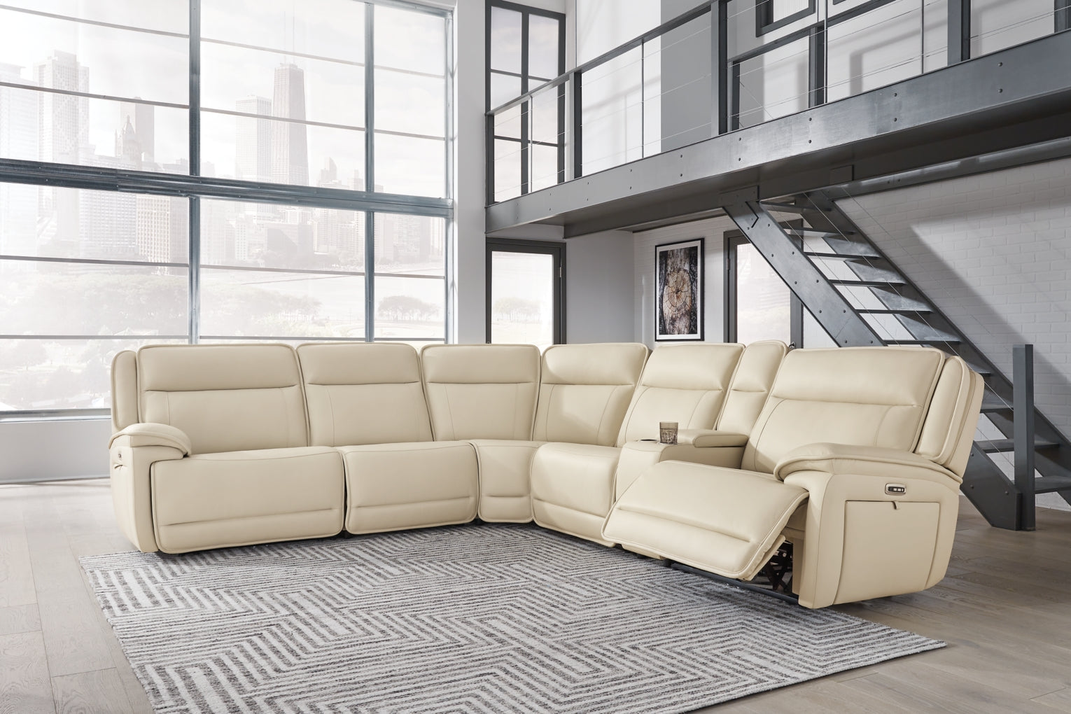 Double Deal Power Reclining Loveseat Sectional Set