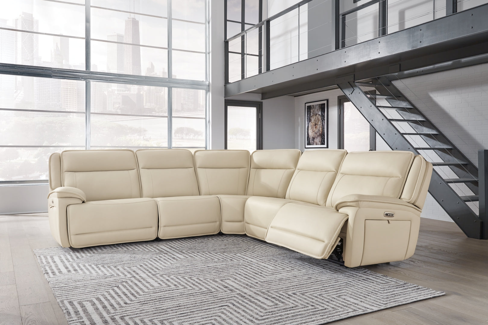 Double Deal 2-Piece Power Reclining Loveseat Sectional with Console