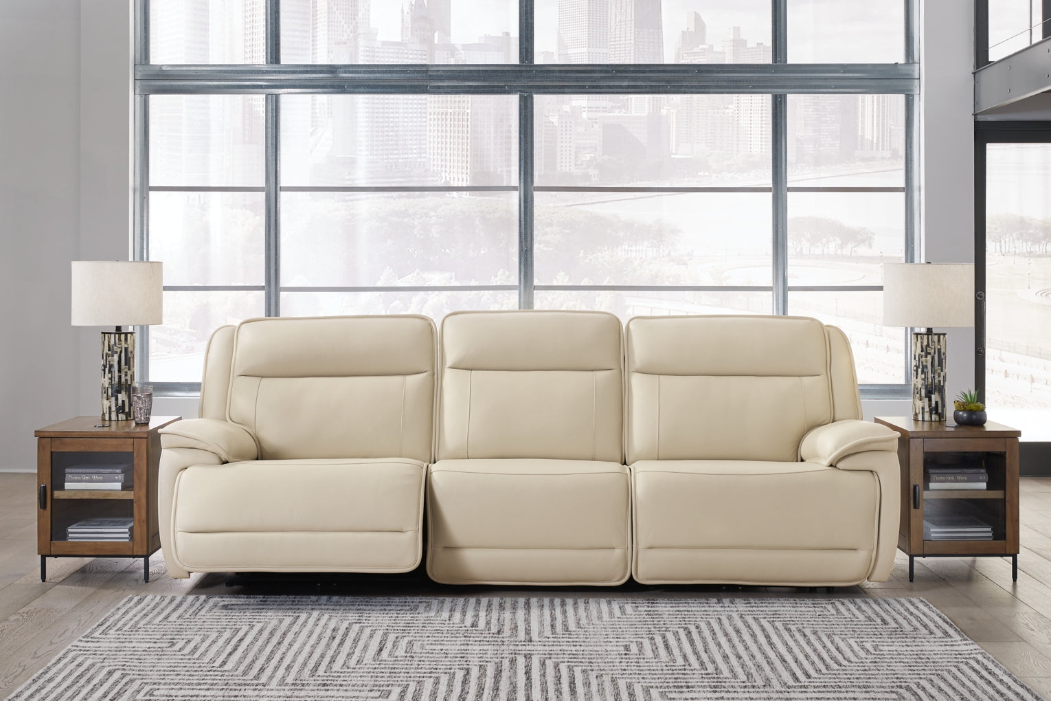 Double Deal Power Reclining Loveseat Sectional Set