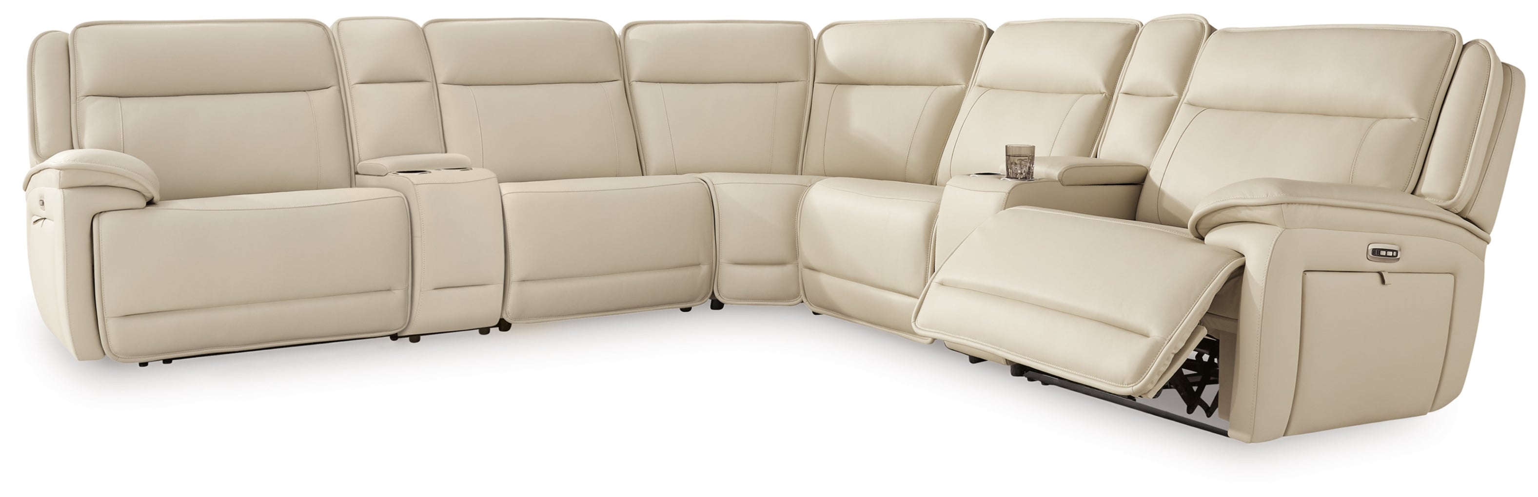 Double Deal Power Reclining Loveseat Sectional Set