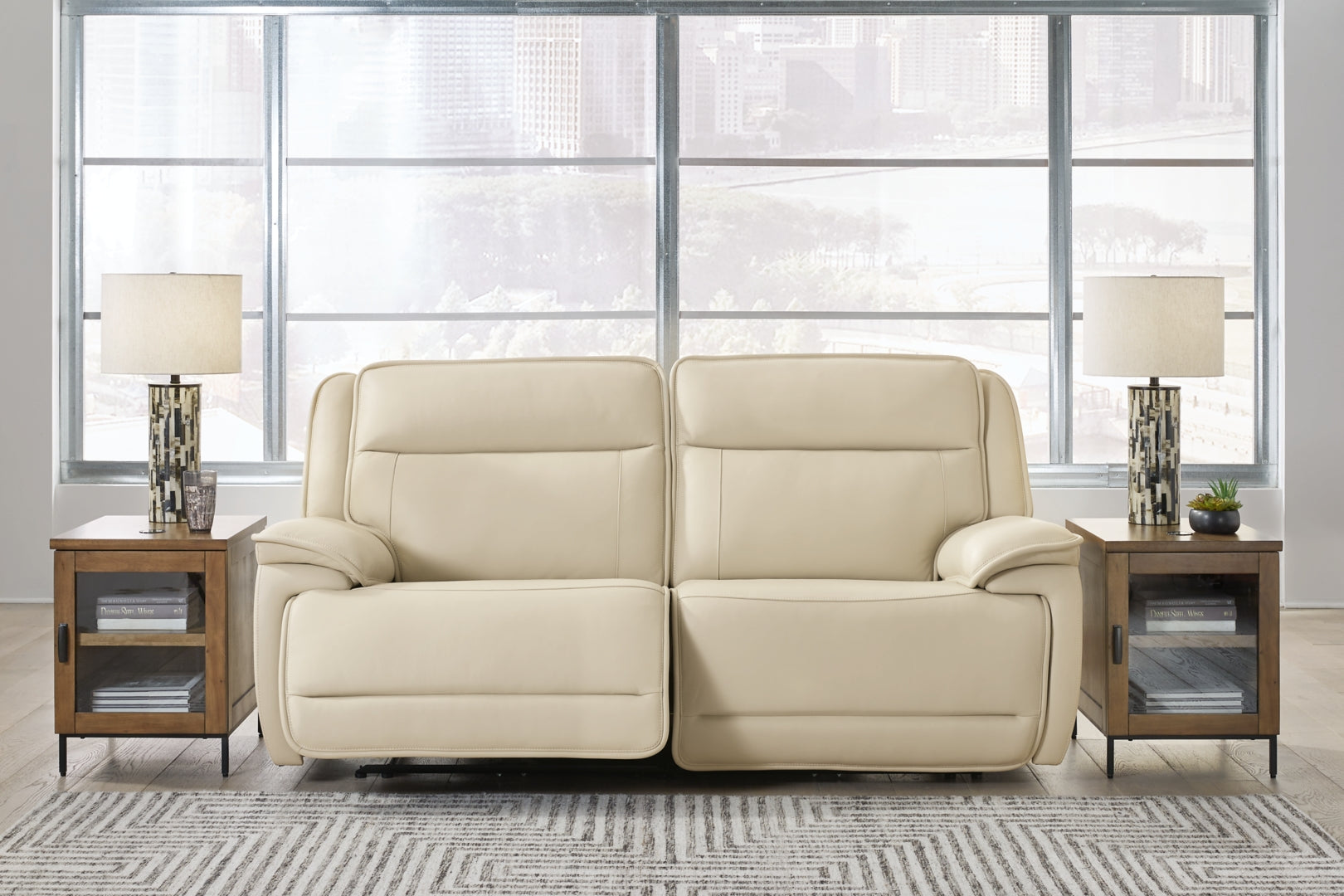 Double Deal 2-Piece Power Reclining Loveseat Sectional with Console