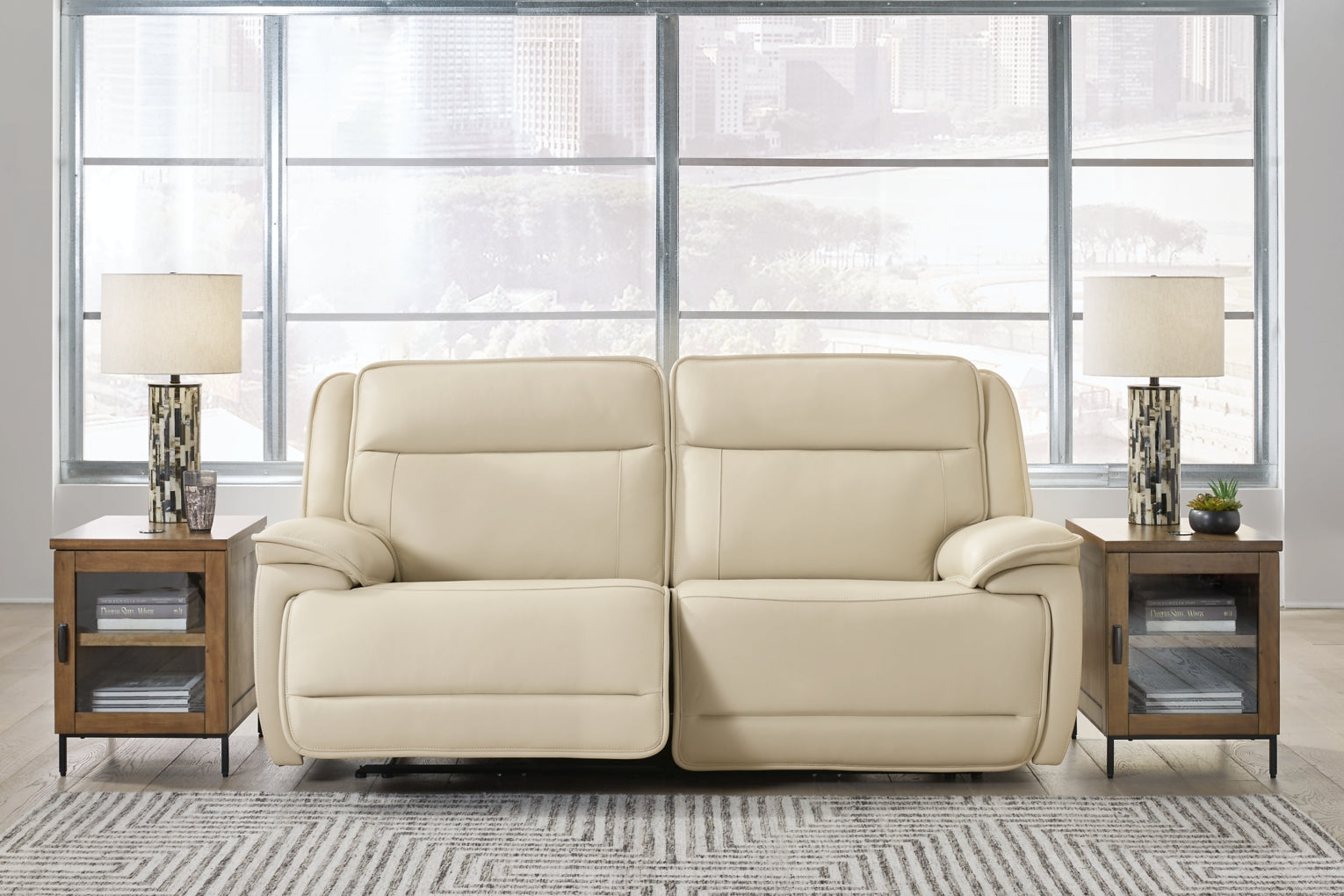 Double Deal Power Reclining Loveseat Sectional Set
