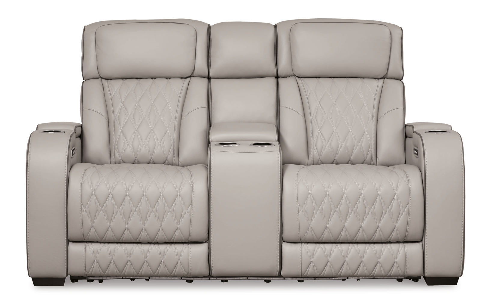 Boyington Power Reclining Loveseat/Console/Adjustable Headrest