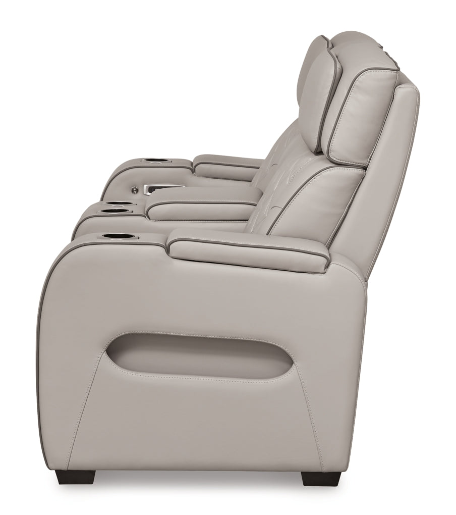 Boyington Power Reclining Loveseat/Console/Adjustable Headrest