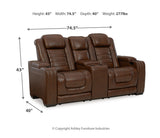 Backtrack Power Reclining Loveseat with Console