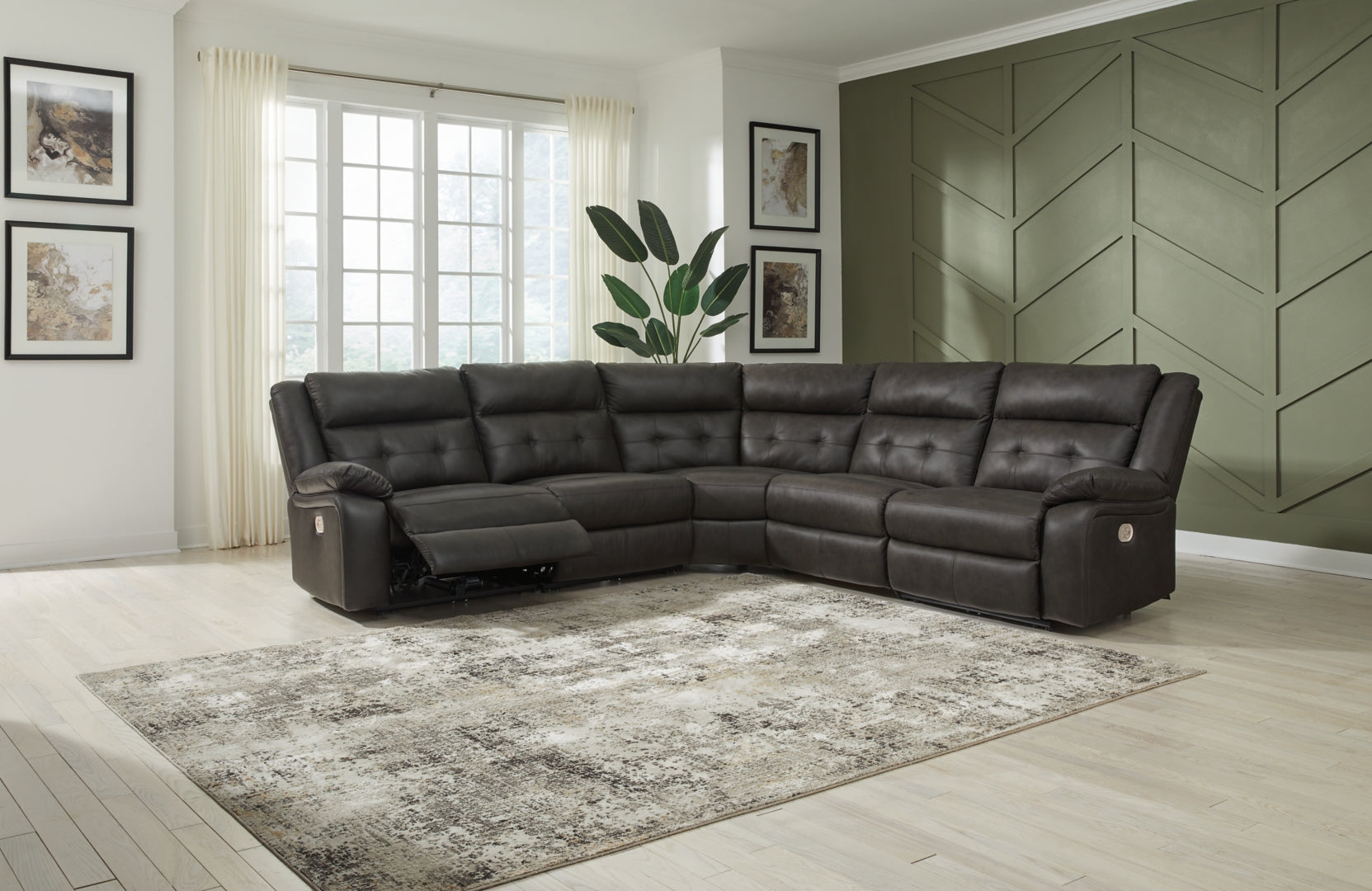 Mackie Pike 4-Piece Power Reclining Sectional