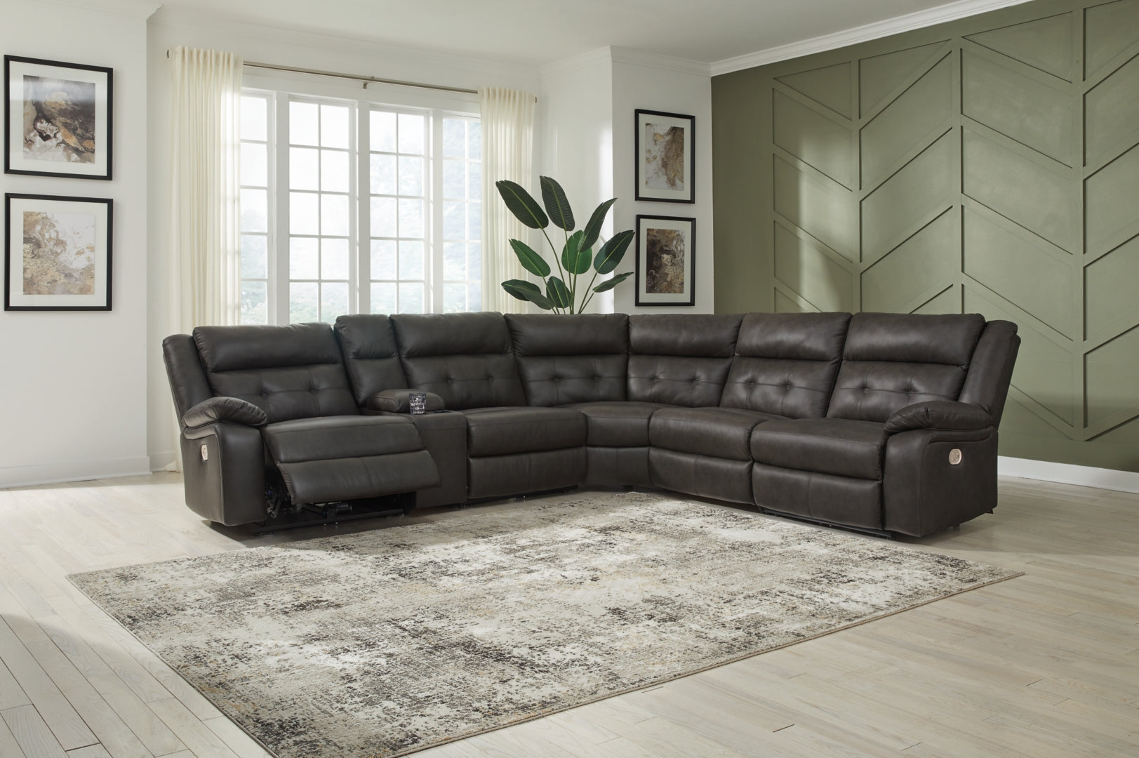 Mackie Pike 4-Piece Power Reclining Sectional