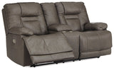 Wurstrow Power Reclining Loveseat with Console